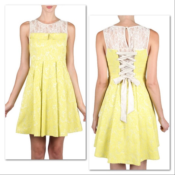 Lolita Lace & Jacquard Mini Dress - Picture 2 of 8